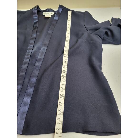 NWT VTG Nancy Michaels Royal Blue 2-Piece Formal Dress & Jacket Women's Size 18P - Picture 7 of 16